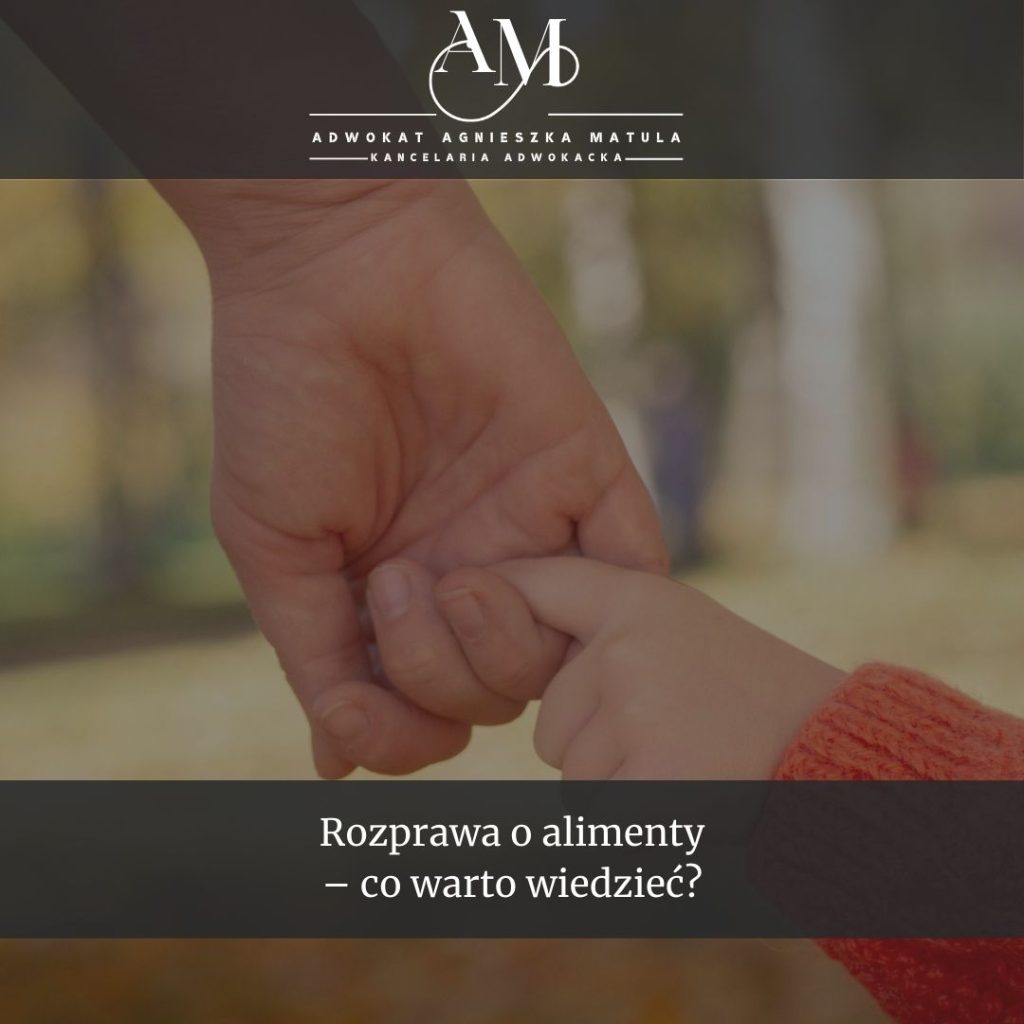 rozprawa o alimenty co mówić